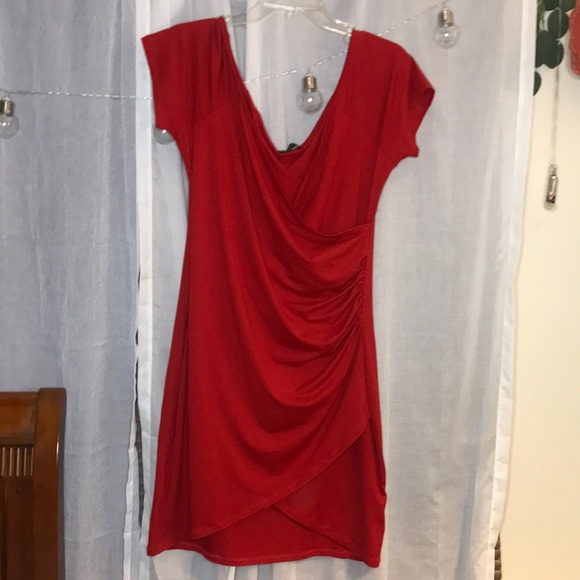 Red Mini Dress - Picture 2 of 6